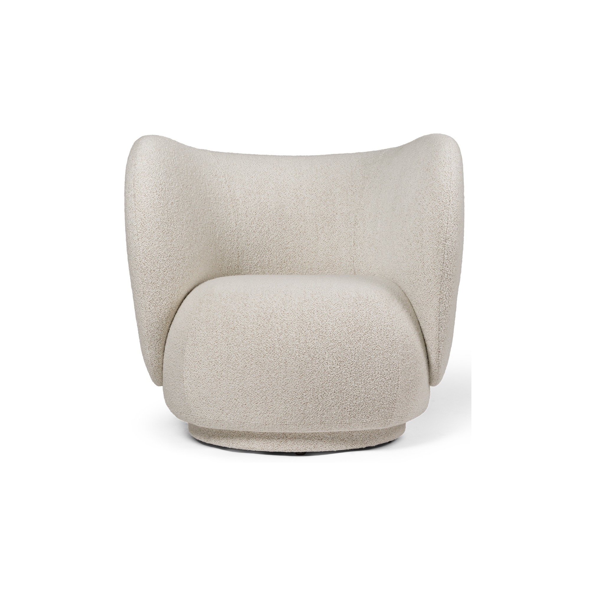 Ferm Living – Fauteuil Rico, Soft bouclé Off White