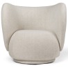 Rico lounge chair – Soft bouclé off-white - Ferm Living