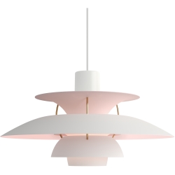 Louis Poulsen – Suspension PH5, blanc mat / pale rose – Edition Anniversaire