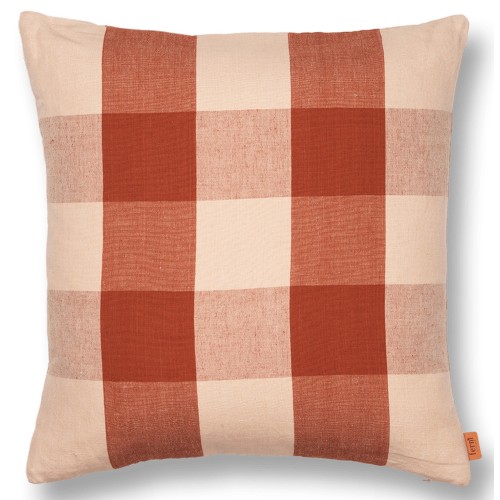 EPUISE - Housse de coussin Grand - rose / rouille - Ferm Living