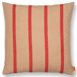 Grand Cushion cover - camel / red - Ferm Living