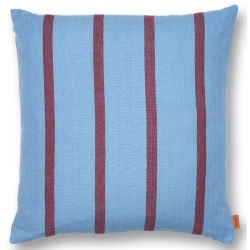 Grand Cushion cover - faded blue / burgundy - Ferm Living