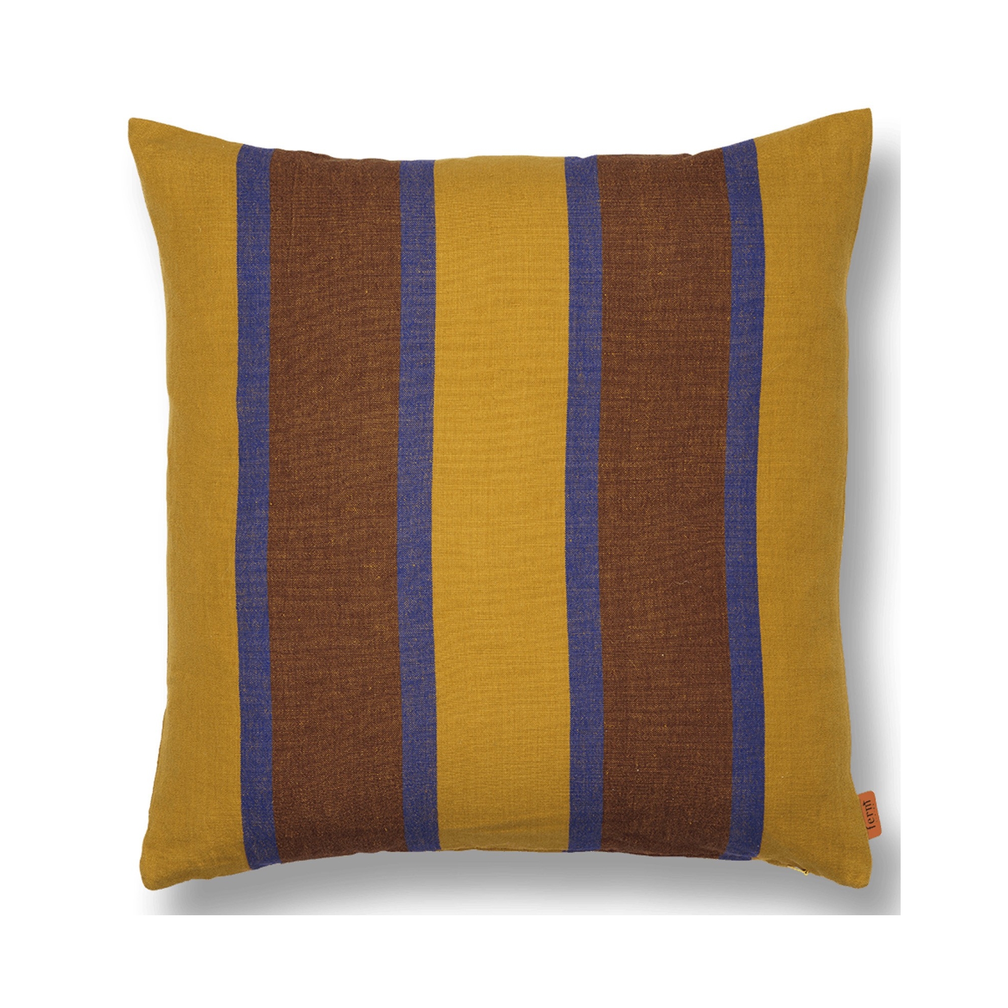 Housse de coussin Grand - tilleul / bleu vif / chocolat - Ferm Living