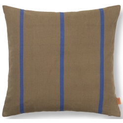 EPUISE - Housse de coussin Grand - olive / bleu vif - Ferm Living