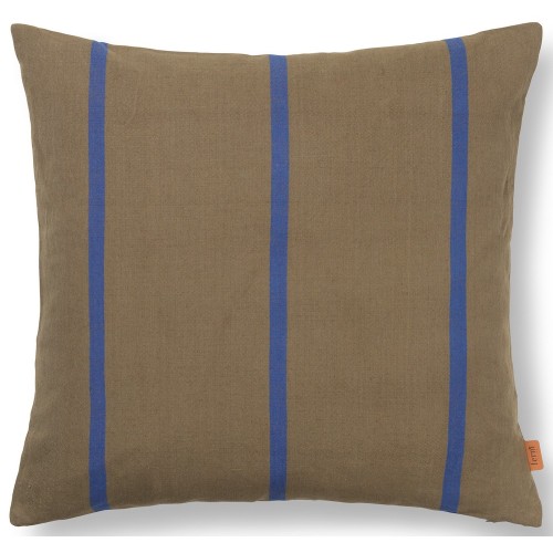 EPUISE - Housse de coussin Grand - olive / bleu vif - Ferm Living