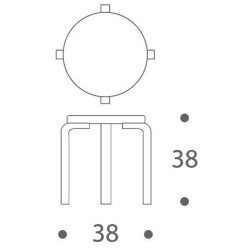 NE60 stool - Artek