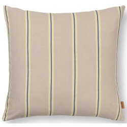 Grand Cushion cover - oyster / lemon / bright blue - Ferm Living