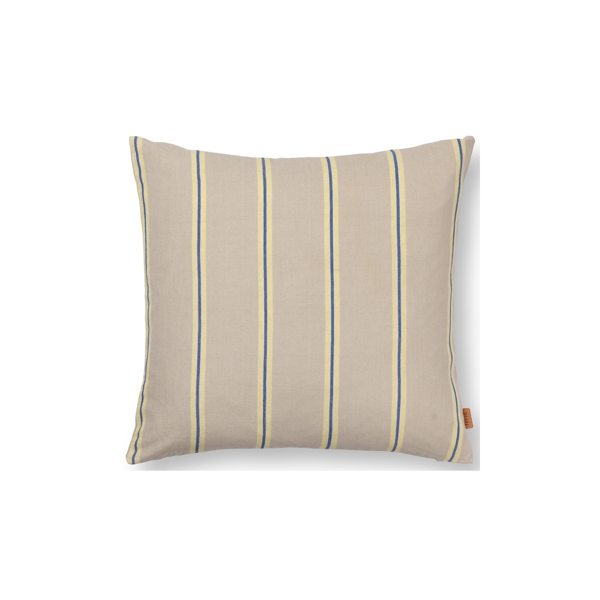 Grand Cushion cover - oyster / lemon / bright blue - Ferm Living