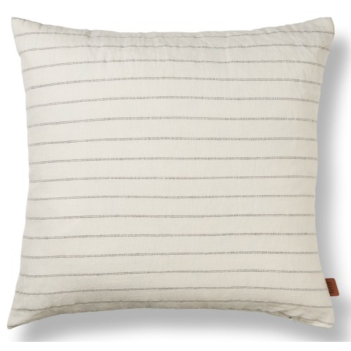 Grand Cushion cover - off-white / chocolate - Ferm Living