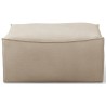 Square pouf S500 – Rich Linen – CATENA Sofa - Ferm Living