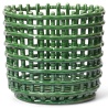 Ceramic basket L - emerald green - Ferm Living