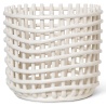 Ceramic basket L - off-white - Ferm Living