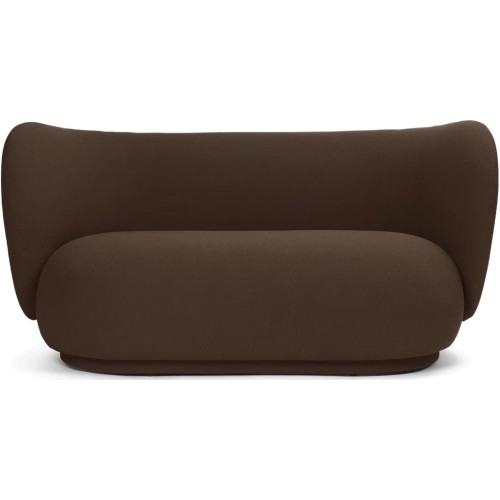 Ferm Living – Rico 2-seater sofa, Grain Chocolate