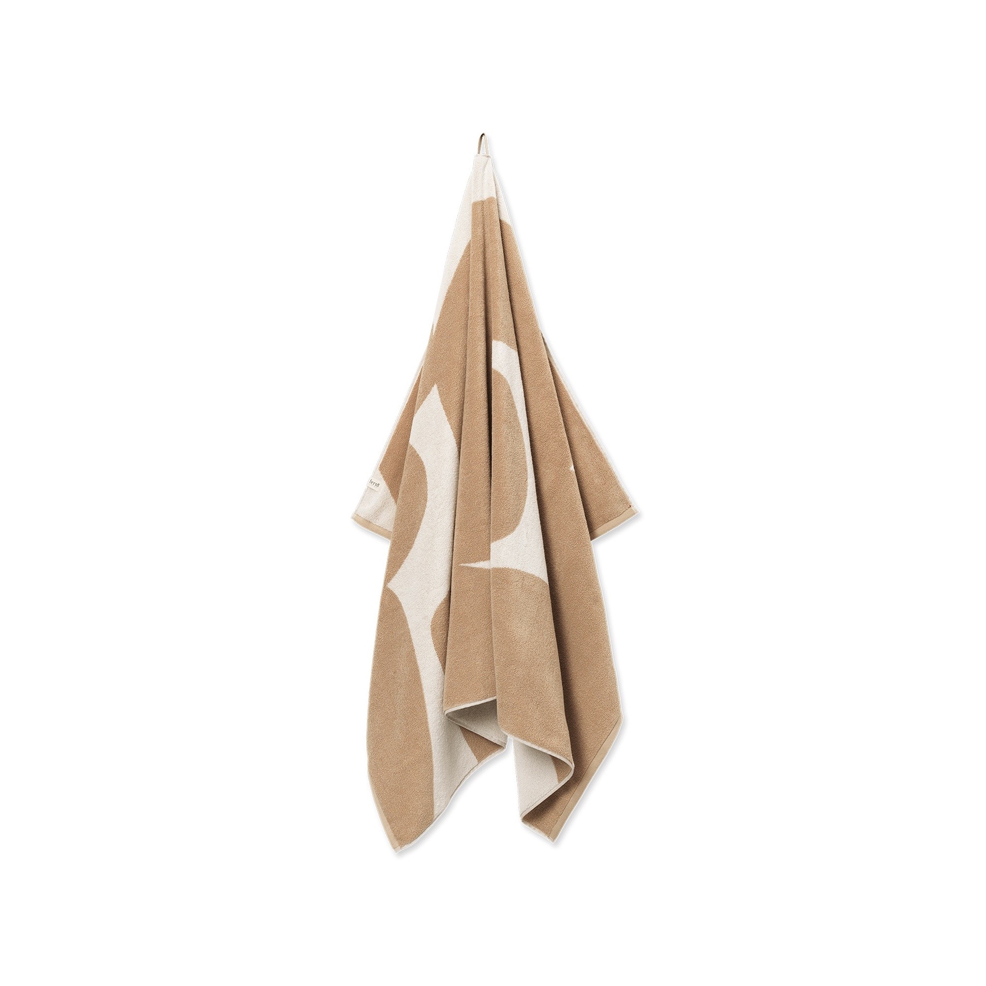 Serviette de plage Ebb - Sable / blanc-cassé - Ferm Living