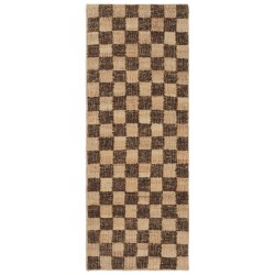 Runner Check Wool – Coffee/naturel – 70 x 180 cm - Ferm Living