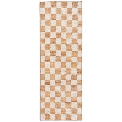 Runner Check Wool – Off-white/naturel – 70 x 180 cm - Ferm Living