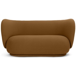 Rico 2-seater sofa – Grain Caramel - Ferm Living