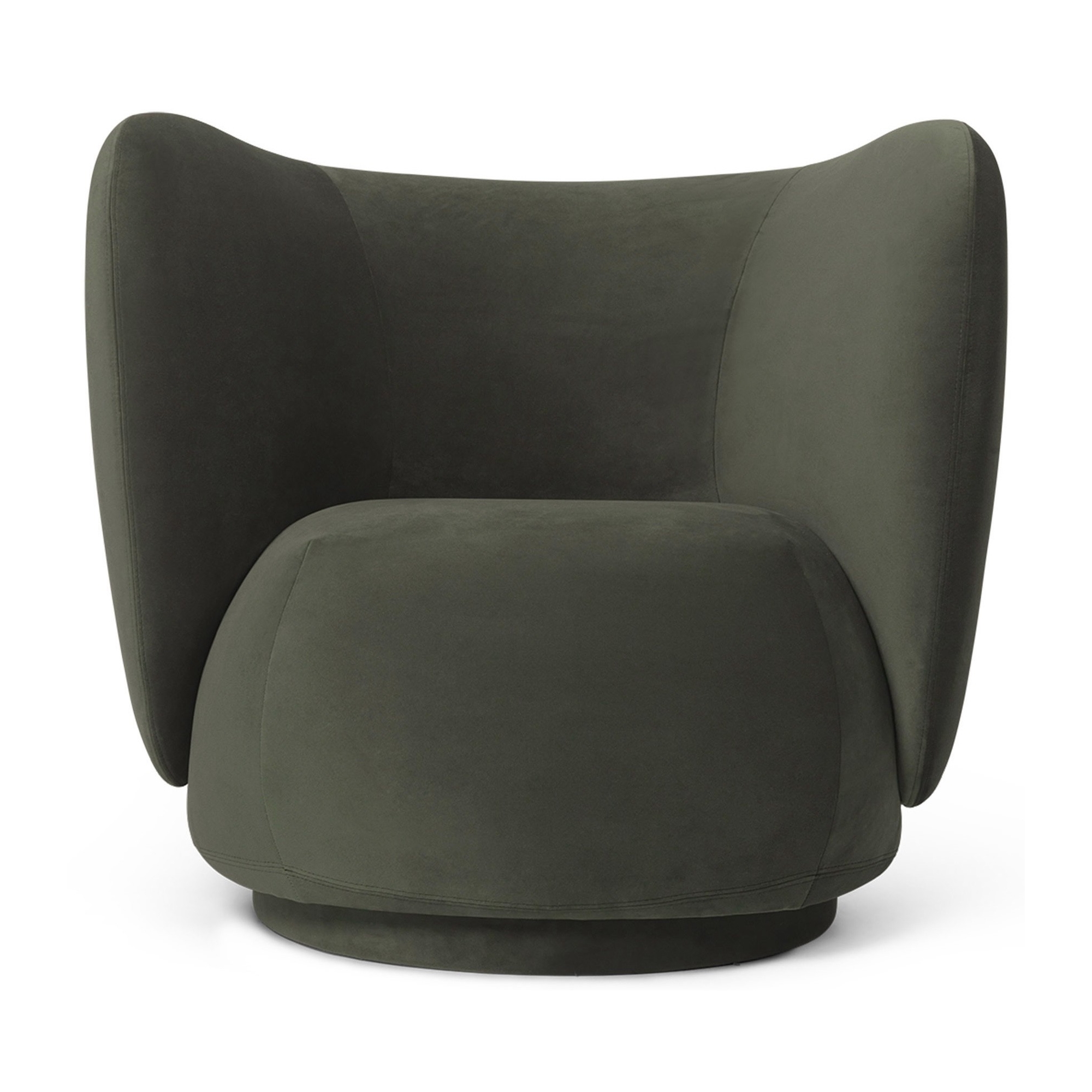 Ferm Living – Fauteuil Rico, Rich Velvet 104 Pine