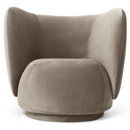 Ferm Living – Fauteuil Rico, Rich Velvet 26 Beige