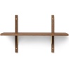 Sector Shelf – Simple and Narrow – Smoked oak / Brass - Ferm Living