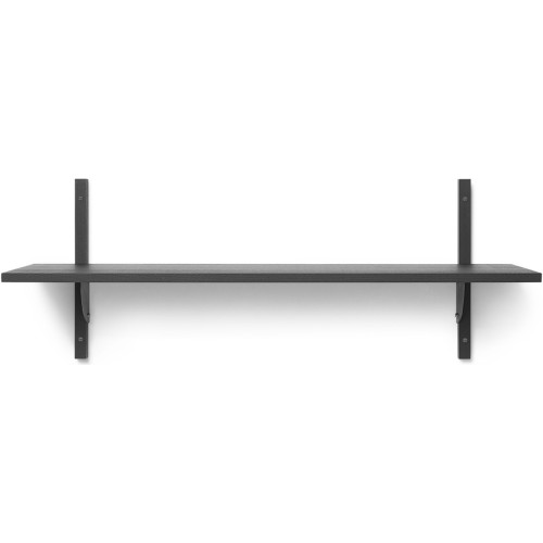 Sector Shelf – Simple and Wide – Black ash / Black brass - Ferm Living