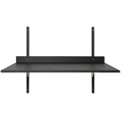 Sector Desk – Black ash / Brass - Ferm Living