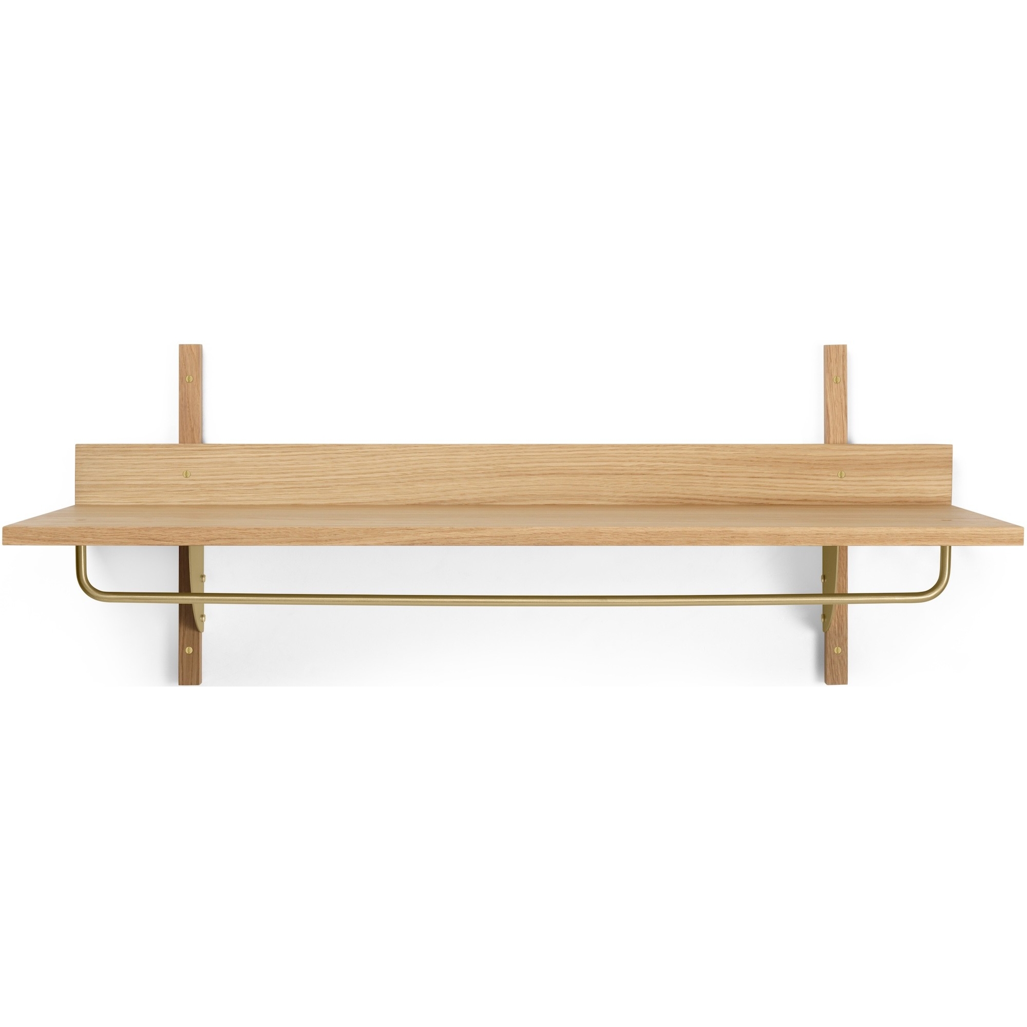 Sector Rack Shelf – Oak / Brass - Ferm Living