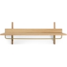 Sector Rack Shelf – Oak / Brass - Ferm Living