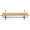 Sector Rack Shelf – Oak / Black brass - Ferm Living