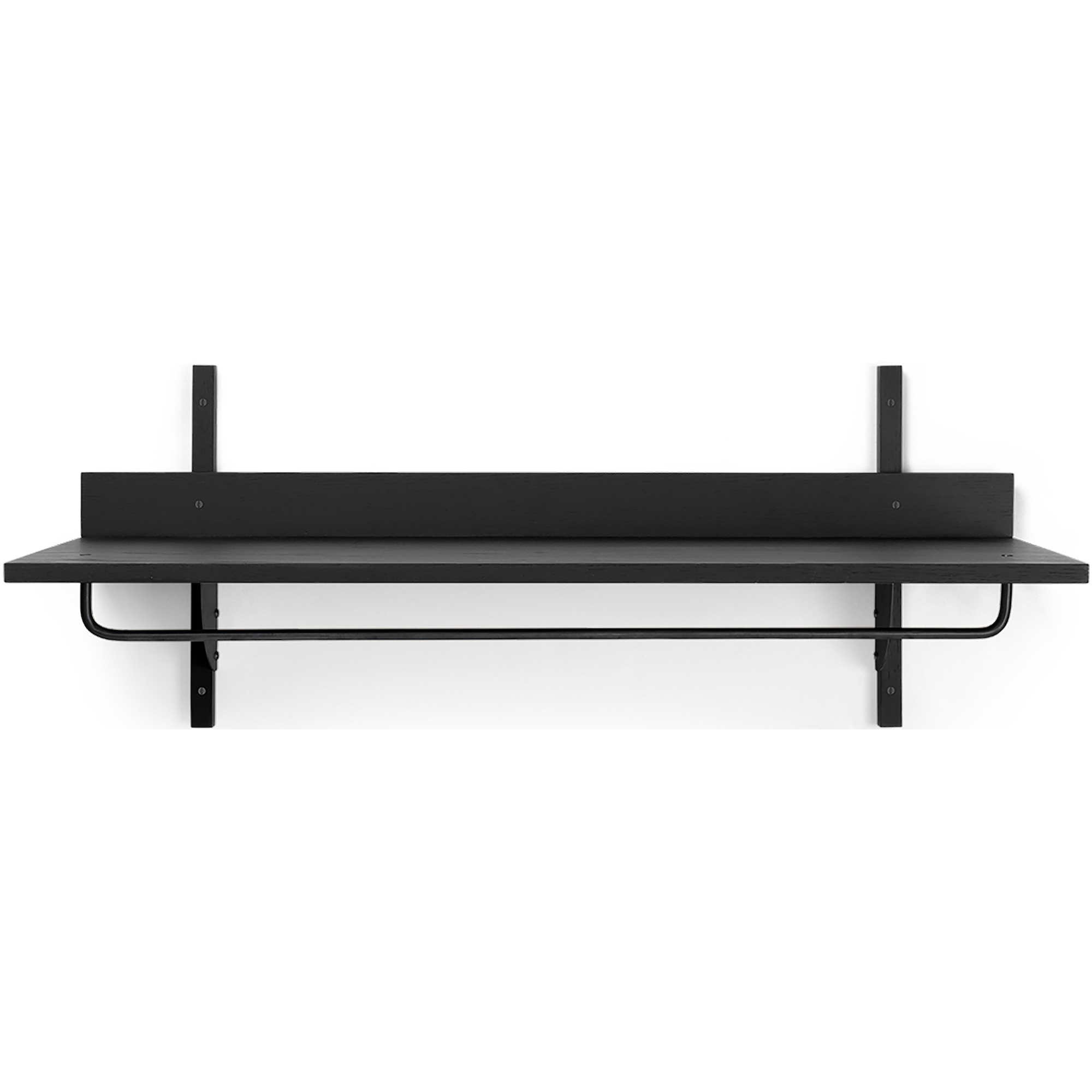 Sector Rack Shelf – Black ash / Black brass - Ferm Living