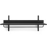 Sector Rack Shelf – Black ash / Black brass - Ferm Living