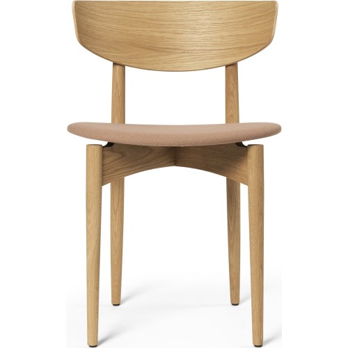 Herman Chair – Upholstered Seat – Natural oak + Tonus 244 - Ferm Living