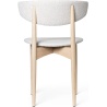 Herman Chair – Upholstered Seat and Backrest – White oiled beech + Soft Bouclé Off-White/Sand - Ferm Living