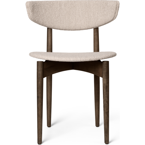 Chaise Herman – Assise et Dossier rembourrées – Hêtre teinté foncé + Soft Bouclé Naturel - Ferm Living