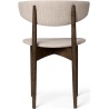 Herman Chair – Upholstered Seat and Backrest – Dark Stained Beech + Soft Bouclé Natural - Ferm Living