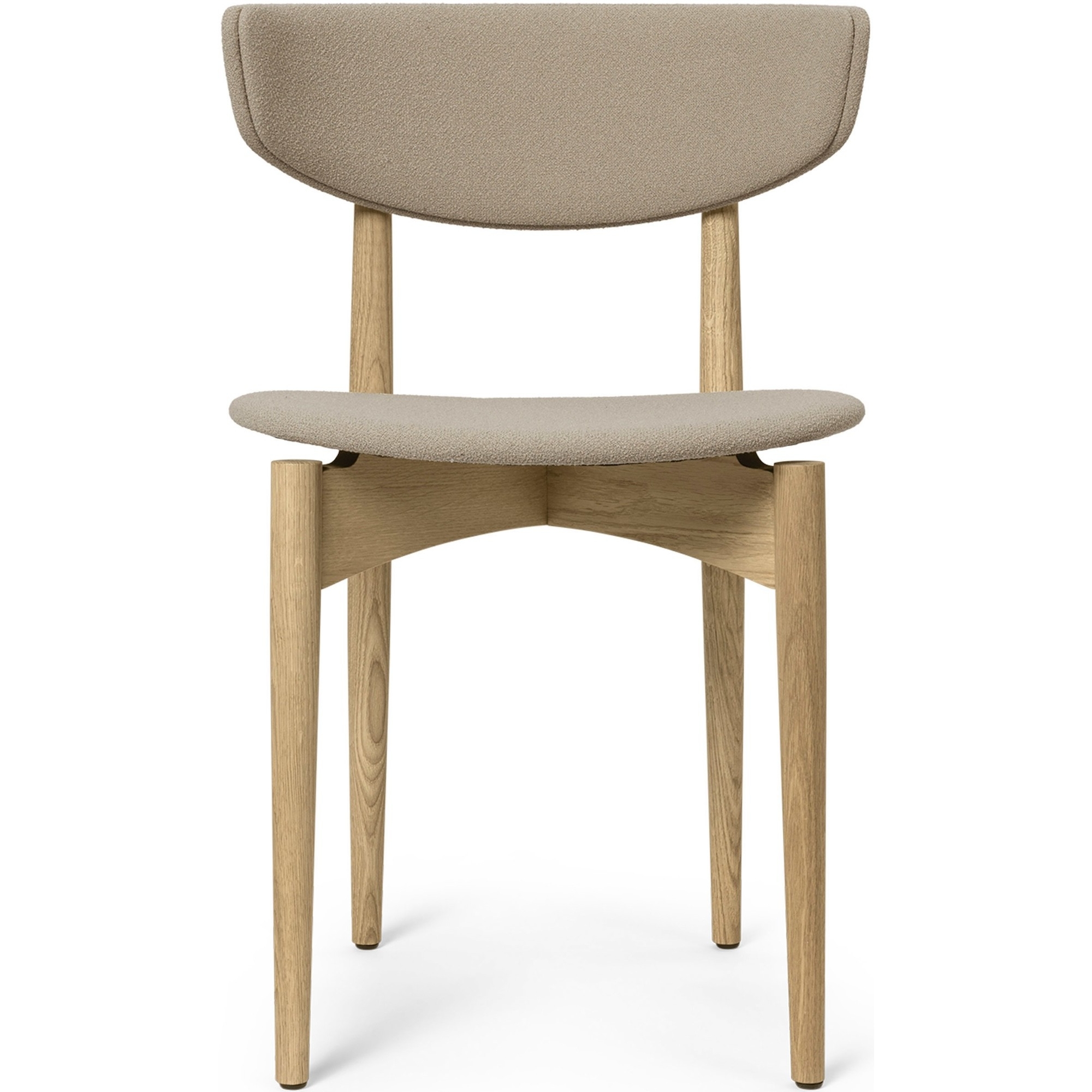 Chaise Herman – Assise et Dossier rembourrées – Chêne Naturel + Grain Cashmere - Ferm Living