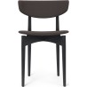 Herman Chair – Upholstered Seat and Backrest – Black painted ash + Grain Chocolate - Ferm Living