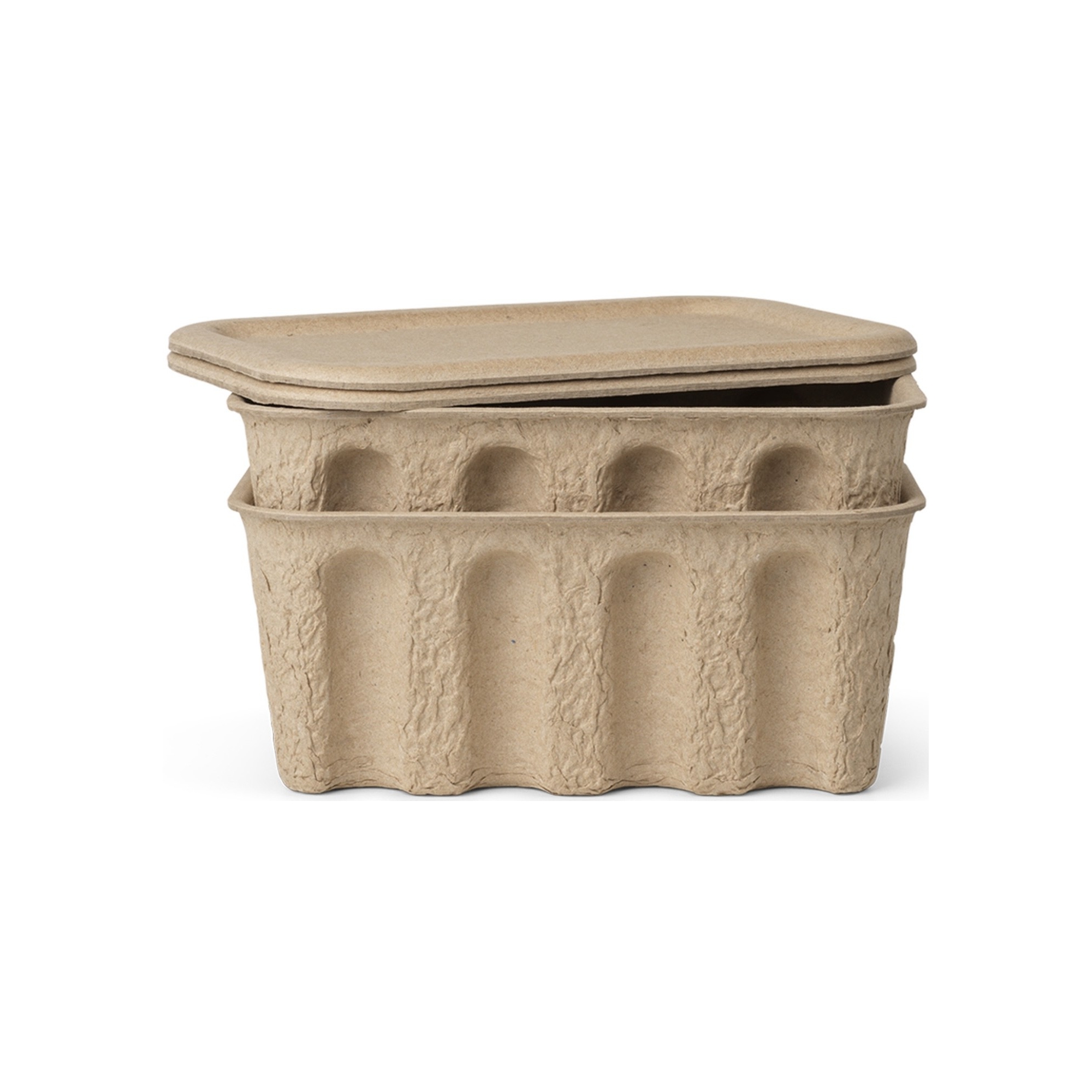 Small Paper Pulp Box – Set of 2 - Ferm Living