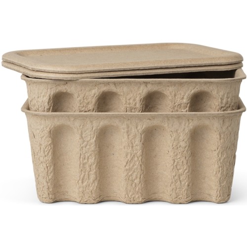 Small Paper Pulp Box – Set of 2 - Ferm Living