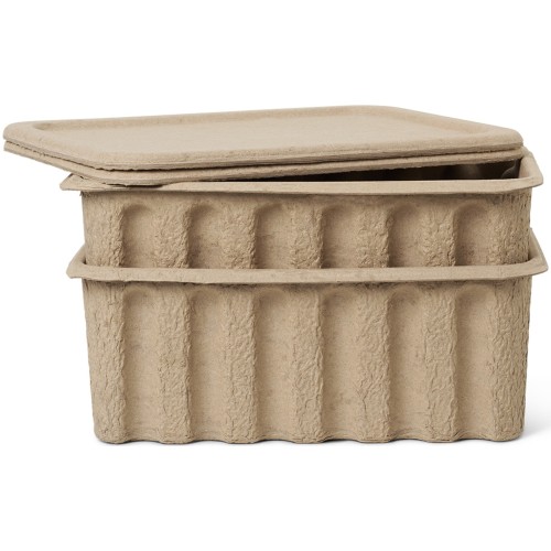 Large Paper Pulp Box – Set of 2 - Ferm Living