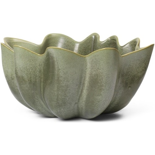 Ferm Living – Nium Bowl Ø22cm, dark sage