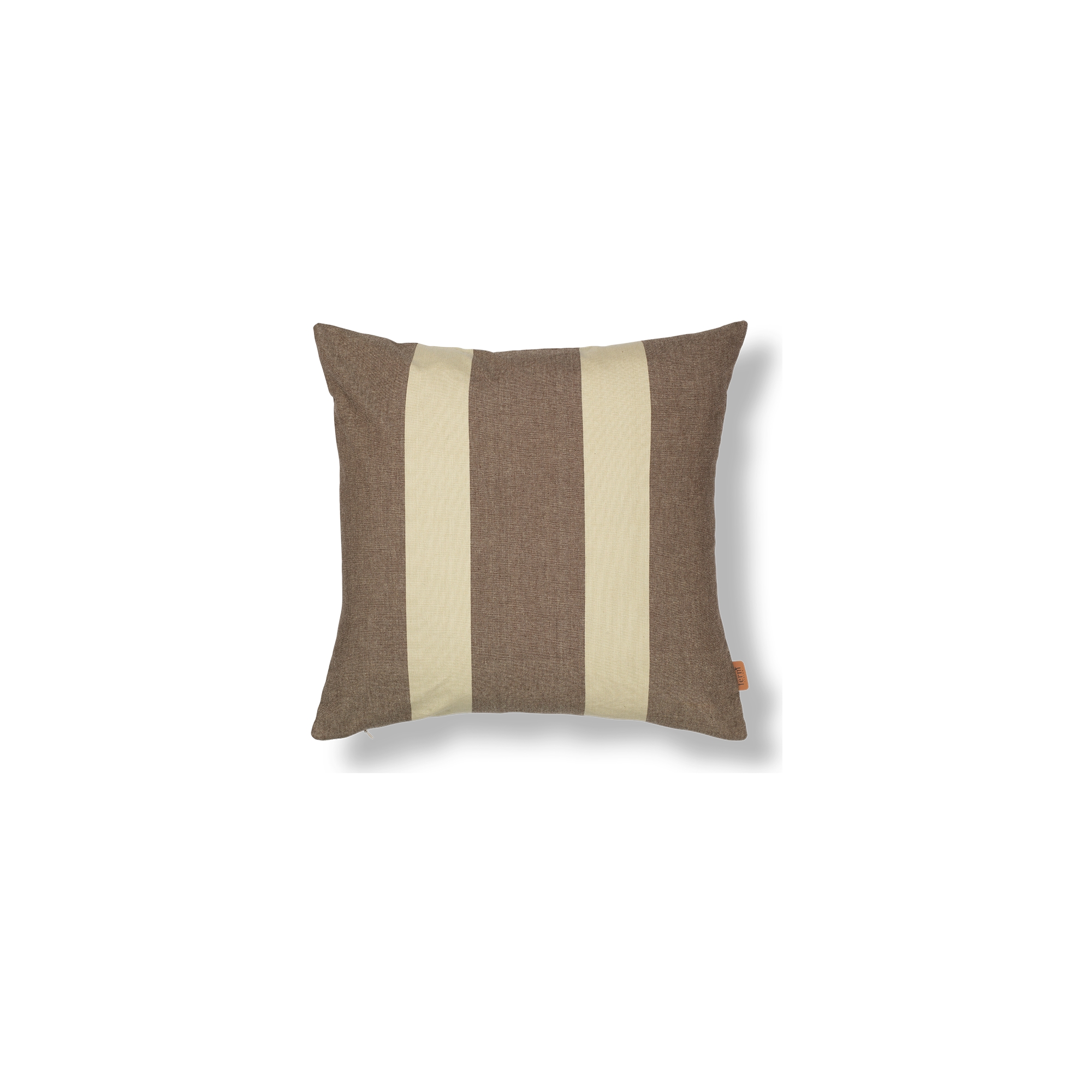 Housse de coussin Strand – 50 x 50 cm – Carob/Parchment - Ferm Living