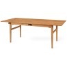 CH327 Table – 248 x 95 cm – table top oiled teak / legs oiled oak - Carl Hansen & Søn