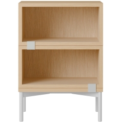 Stacked Bedside table – Configuration 1 – Oak - Muuto