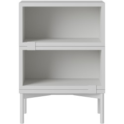 Stacked Bedside table – Configuration 1 – Grey - Muuto