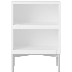 Stacked Bedside table – Configuration 1 – White - Muuto