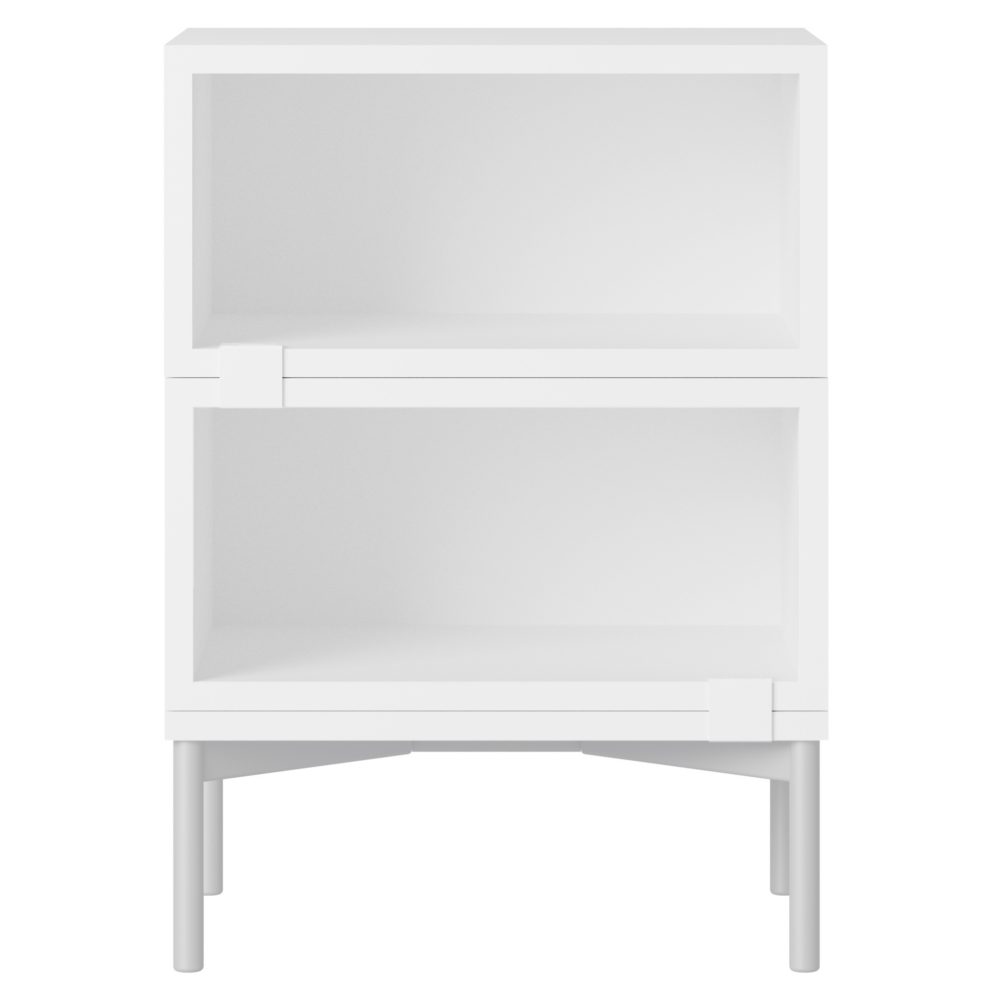 Stacked Bedside table – Configuration 1 – White - Muuto