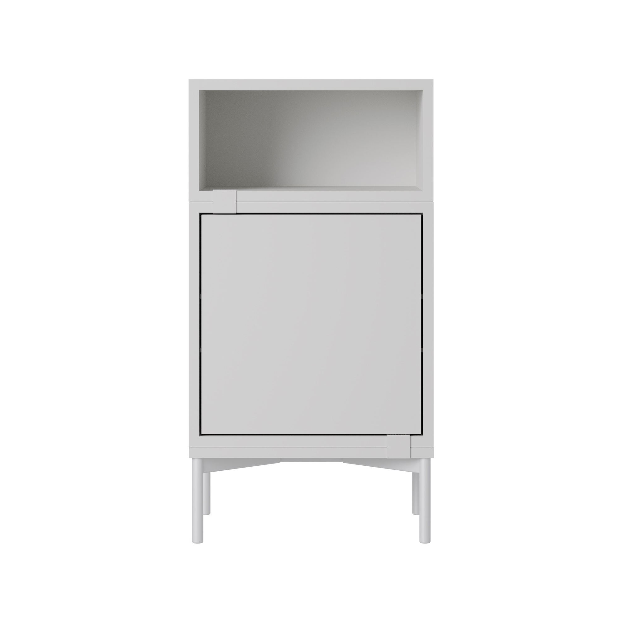 Stacked Bedside table – Configuration 2 – Grey - Muuto