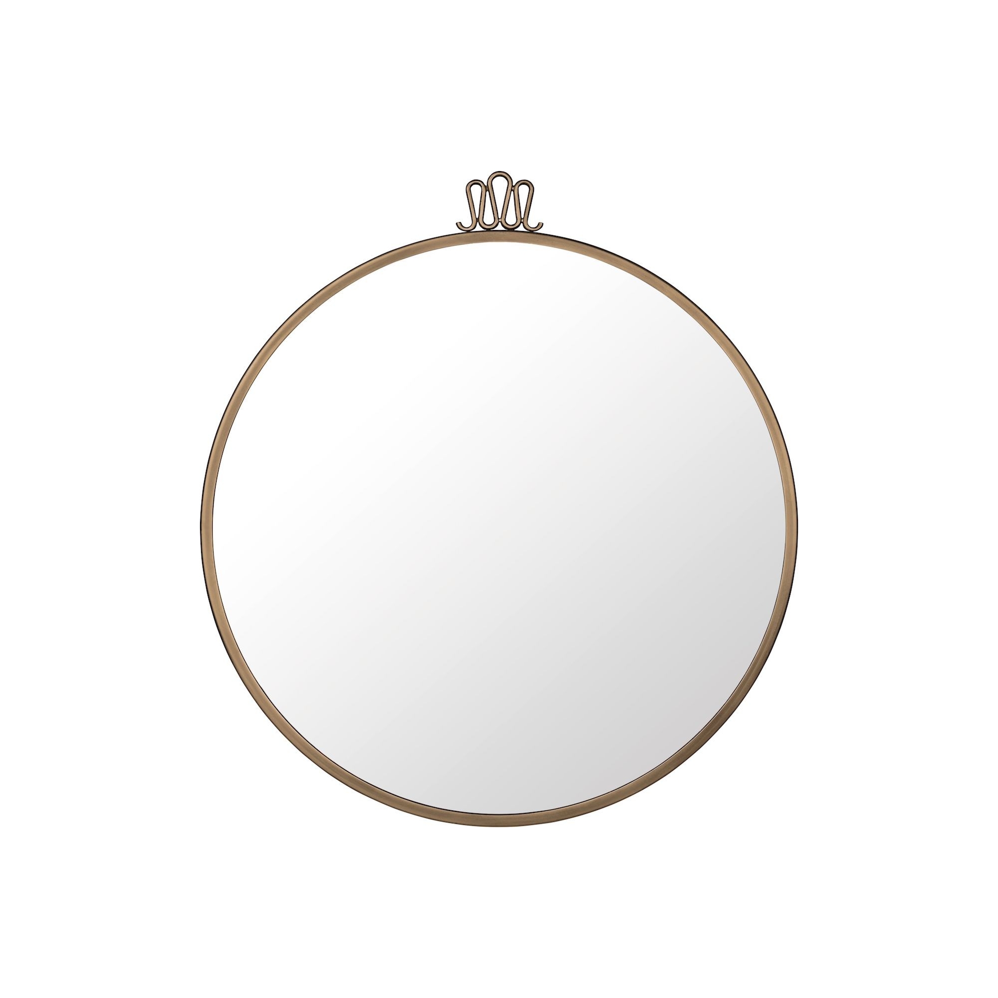 copy of Ø60cm - Randaccio Wall Mirror - Round - Antique Brass - Gubi