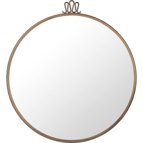 copy of Ø60cm - Randaccio Wall Mirror - Round - Antique Brass - Gubi